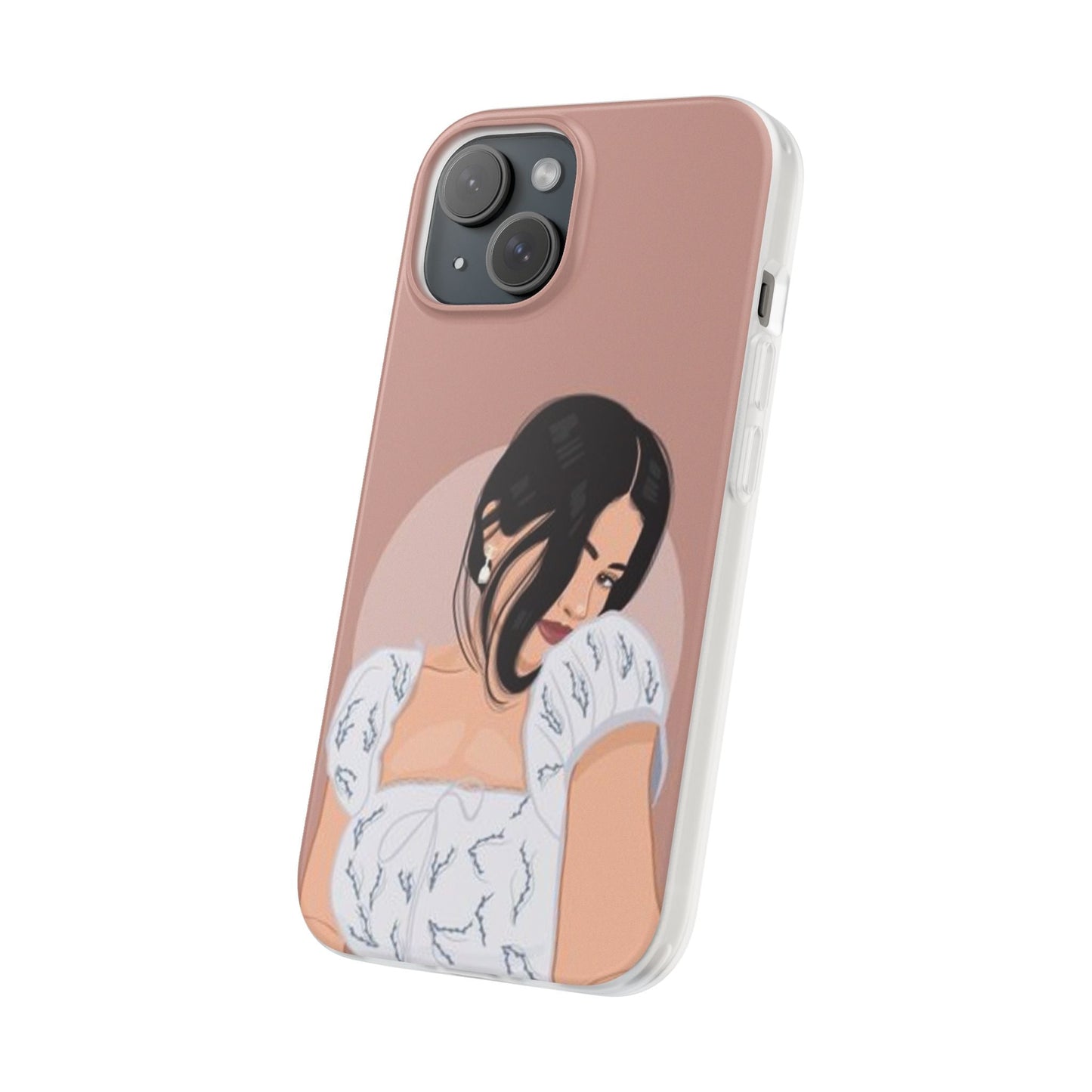 Elegant Illustrated Girl Phone Case - Coverbuddy