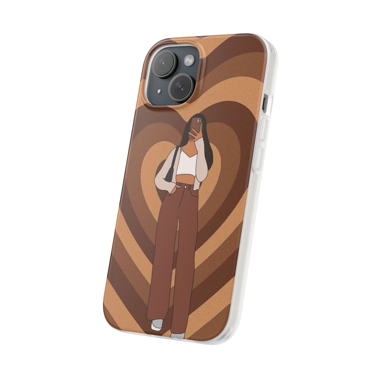 Brown Heart Phone Case - Coverbuddy