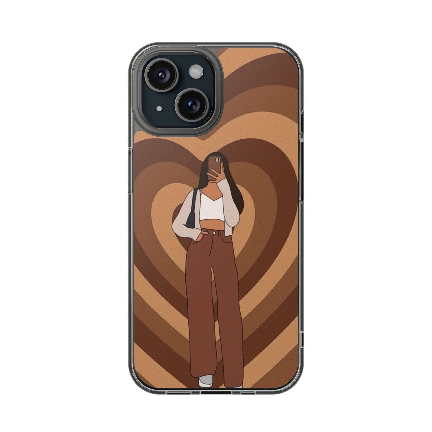 Brown Heart Phone Case - Coverbuddy